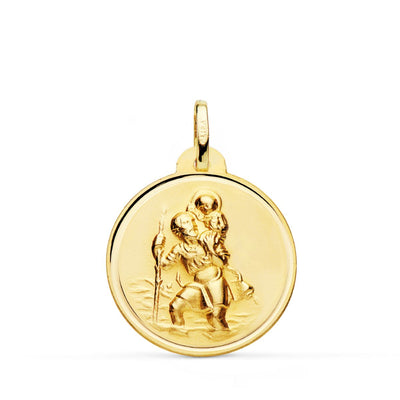 18K St. Christopher Medal Bezel 22mm