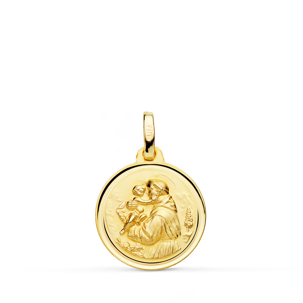 Medaglia San Antonio 18K Bisel 16 mm