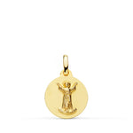 18K Medalla Divino Niño Lisa 14 mm