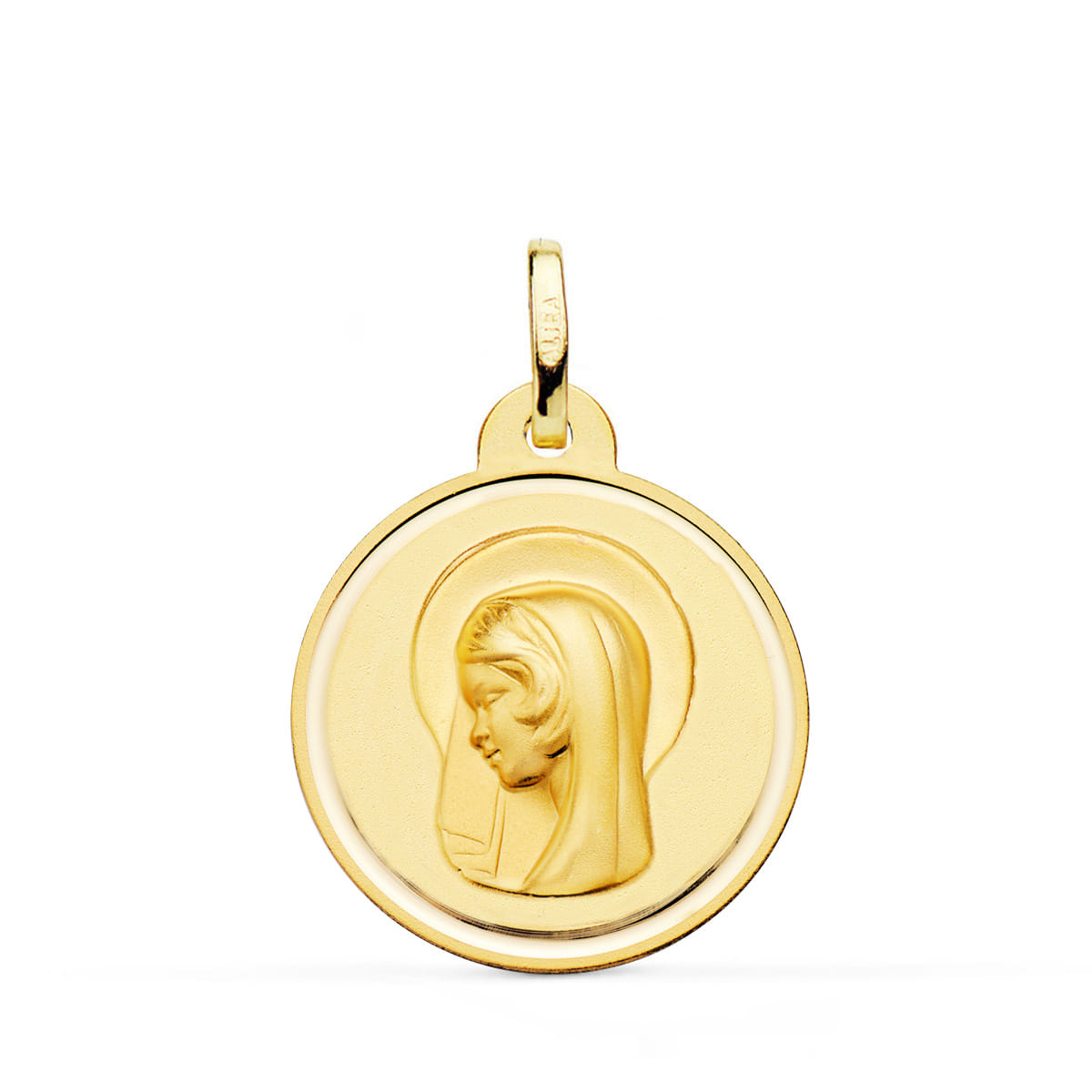 18K Medal Virgin Mary (Regina Caelorum) Bezel 22 mm