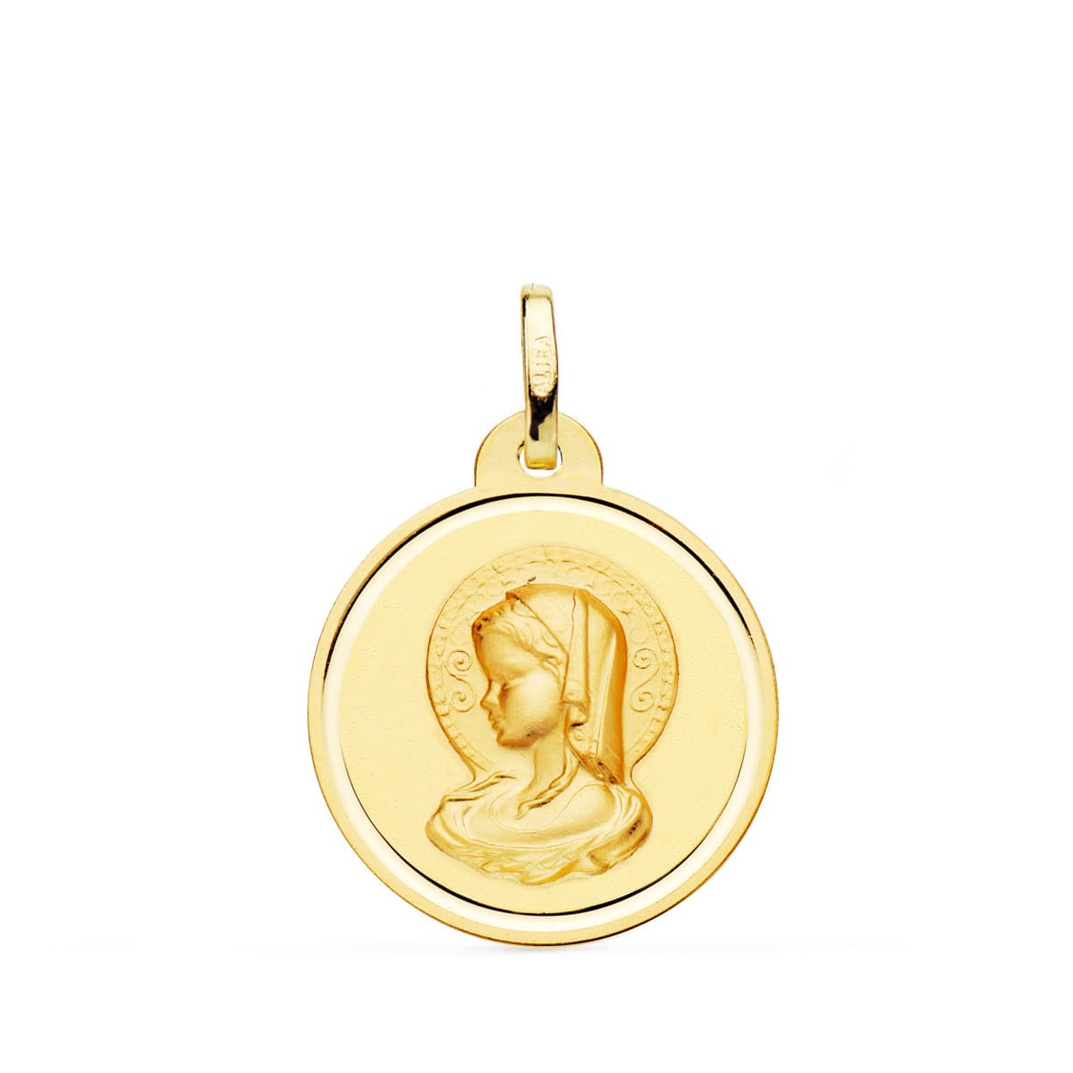 18K Medal Virgin Mary (Virgo Virginium) Bezel 20 mm