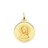 Médaille de la Vierge Marie 18 carats (Vierge Virginie) Lunette 20 mm
