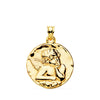 18K Medalla Angel Burlon Brillo 28 mm