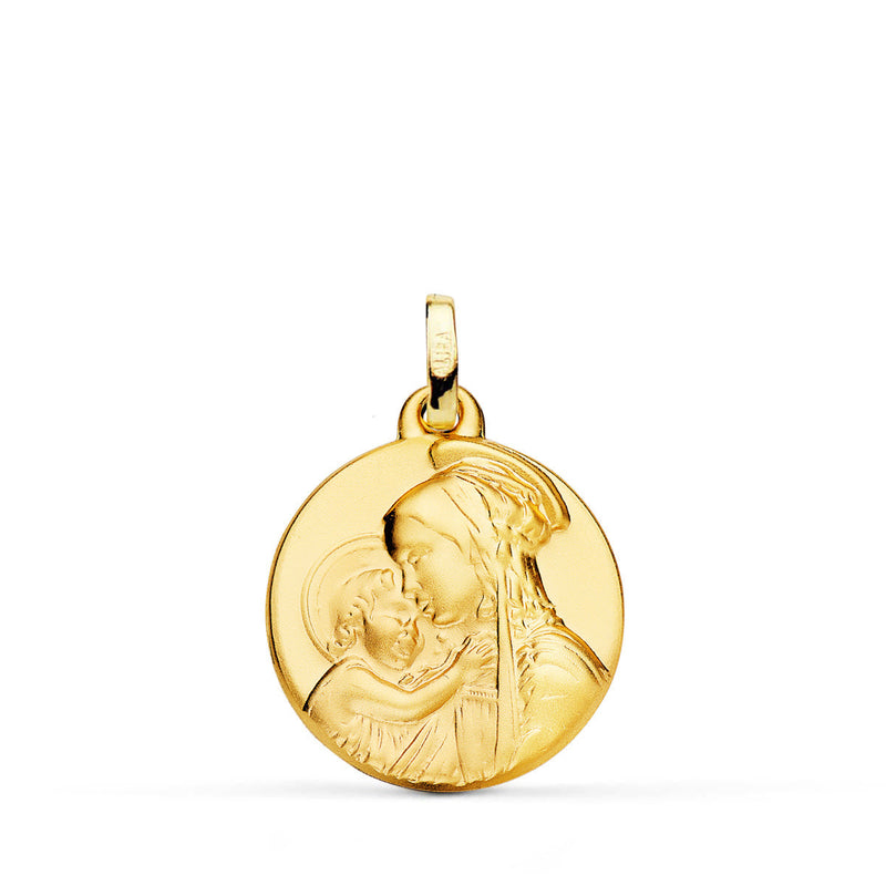 18K Mother Medal "Divine Tenderness" 18 mm