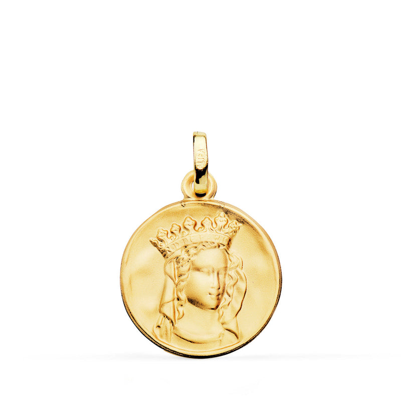 Médaille Notre Dame De Paris Or Jaune 18 Carats 18 mm