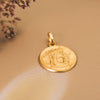 Médaille Notre Dame De Paris Or Jaune 18 Carats 18 mm