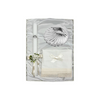 Baptism Candle Pack with Bow, Linen Cloth and Silver Shell Spain 