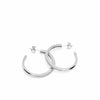 Pendientes aro circonitas blancas 30 mm