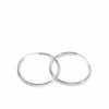 Pendientes aros grandes diseño tubular con cierre oculto 42 mm