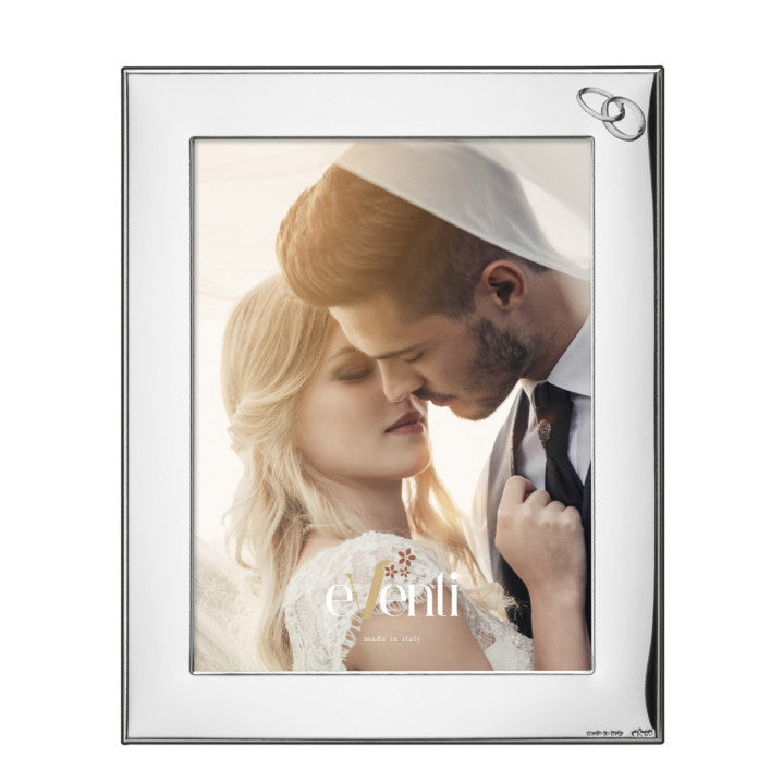 Silver 50th Anniversary Striped Photo Frame