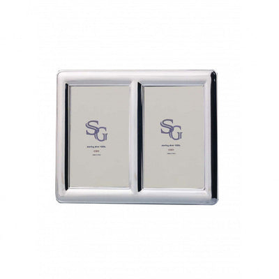 925 Sterling Silver Double Photo Frame 