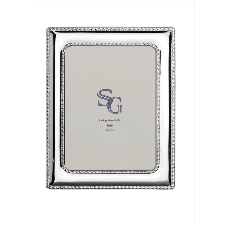 925 Sterling Silver Braided Photo Frame