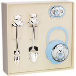 Coffret Sucette + Attache Suce + Couverts Ours