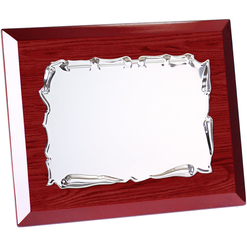 Plaque d'hommage en aluminium à large relief 