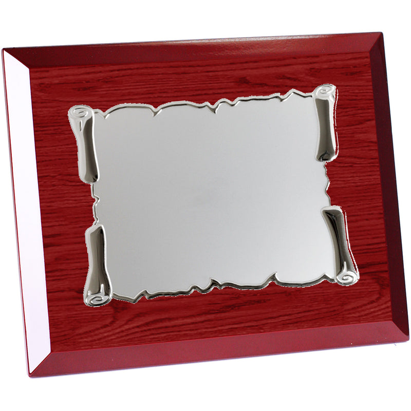 Placa Homenaje Aluminio Pergamino Enrollado Sublimación