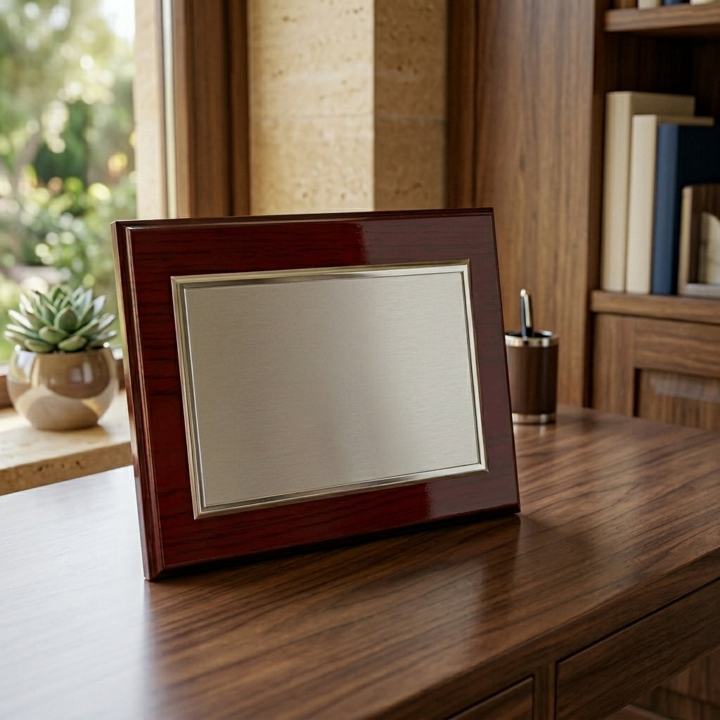 Placa Homenaje Baño de Plata Lisa