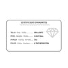 18K Pendientes Oro Blanco Chaton Diamantes 0.040 Qts. G-Vs2. Cierre Presion