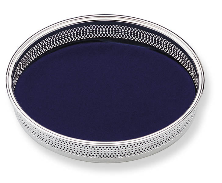 Perforated Silver Oval Letter Tray 