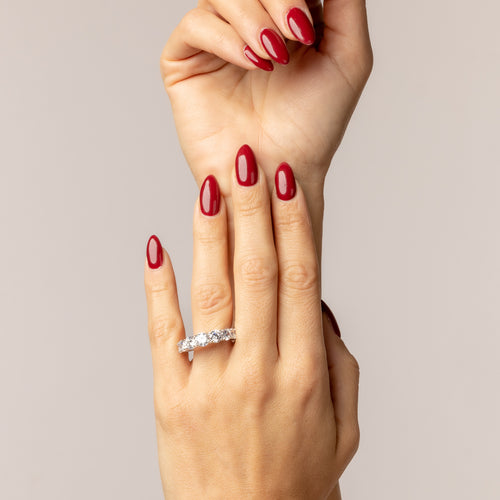 Pavé wedding ring 6 mm