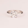 Smooth stem solitaire with zirconia 9 mm