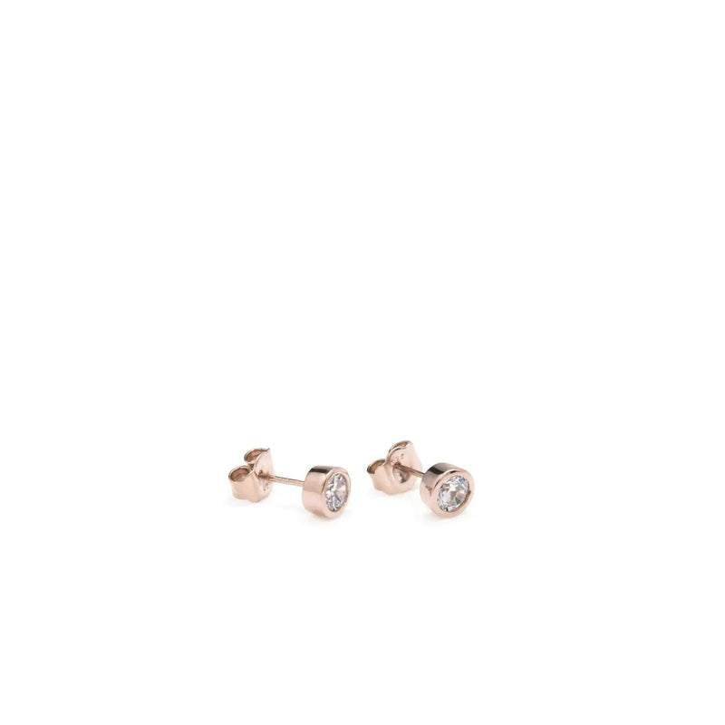 Petites boucles d'oreilles en argent au design Dormilona rose