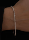 Rivière Silver Zircon Bracelet with Claws