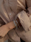 Bracelets en Argent Brillant Design Tressé et Zircone