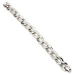 Shiny Silver Bracelets Braided Design and Zirconia