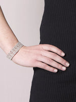 Bracelets brillants au design épais avec zircone