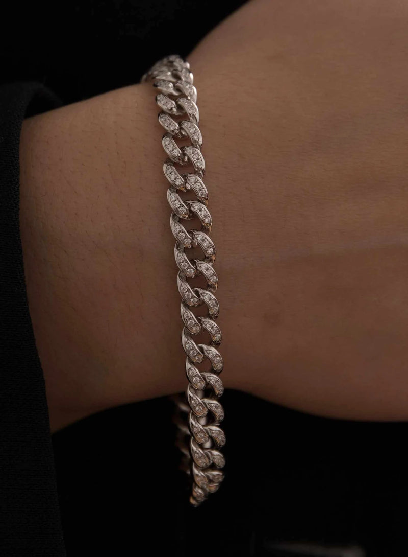 Shiny Braided Bracelets with Zirconia