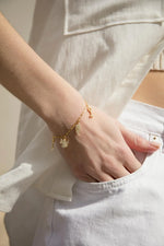 Bracelets avec pendentifs en argent design de Noël et zircone
