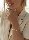 Bracelets with Pendants in Golden Silver Sun Motif