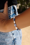 Bracelets avec pierres Soladita en argent et perles d'eau douce