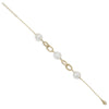 Bracelets de perles en argent triple design