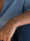 Bracelets en Argent Fin Design Maillons et Zircone