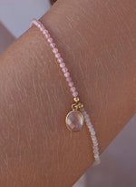 Fine Silver Bracelets with Oval Motif in Pink