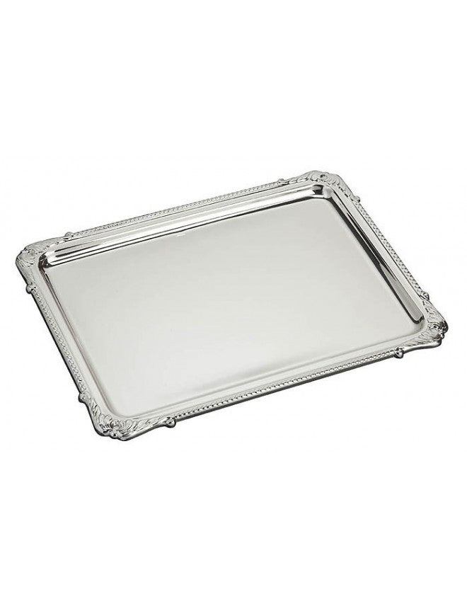 Rectangular Tray without Handles Silver