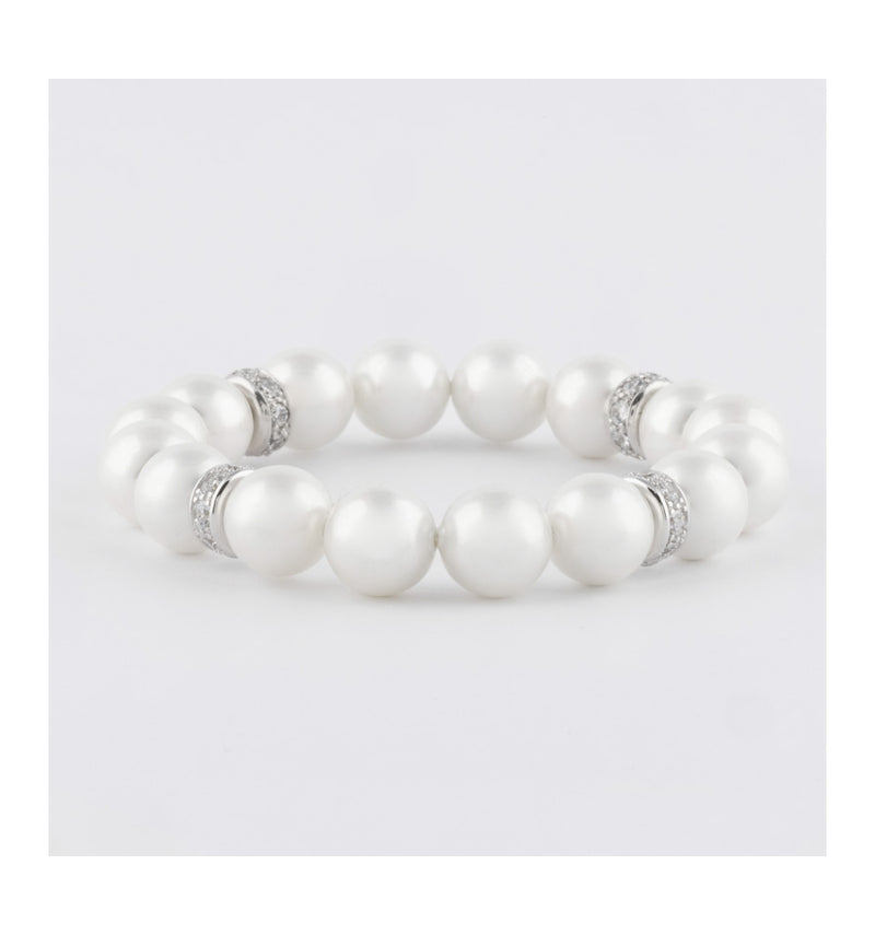 Bracelet Perle et Zircon Blanc