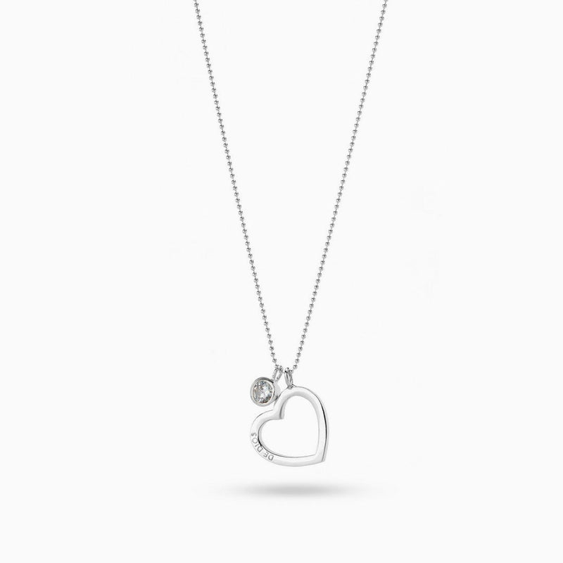 Heart Necklace with Zirconia