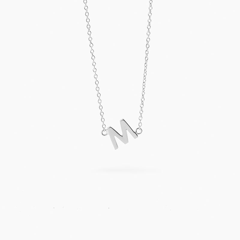 Small initial necklace