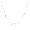 Silver Pendant Necklaces Astral Moon Star Lightning Design