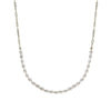 Short Golden Silver Necklaces Pearl Front Design