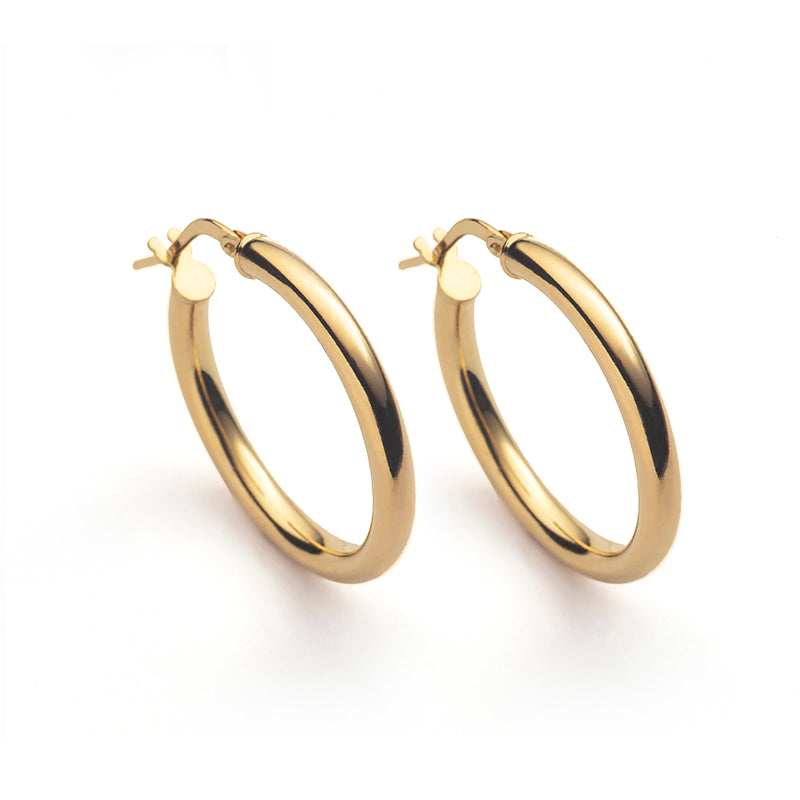 VI Gold Hoop Earrings