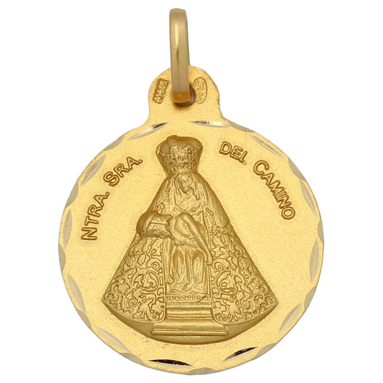 18K Gold Medal Virgen del Camino 21 mm