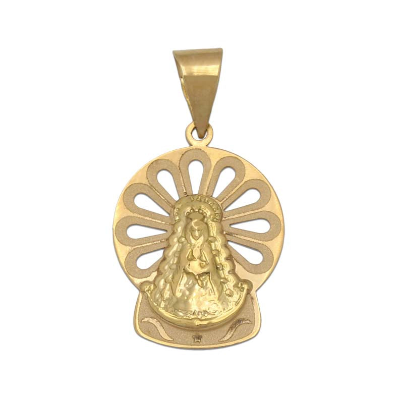 18K Gold Medal Virgen del Rocío 20X15 mm