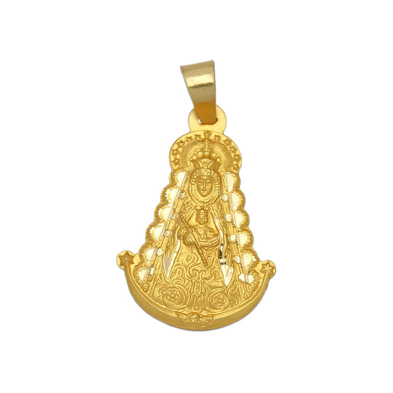 18K Gold Medal Virgen del Rocío 19X28 mm