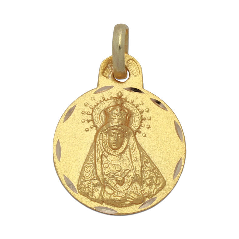 Medalla Virgen De Los Dolores Oro 18Kl En 18  mm