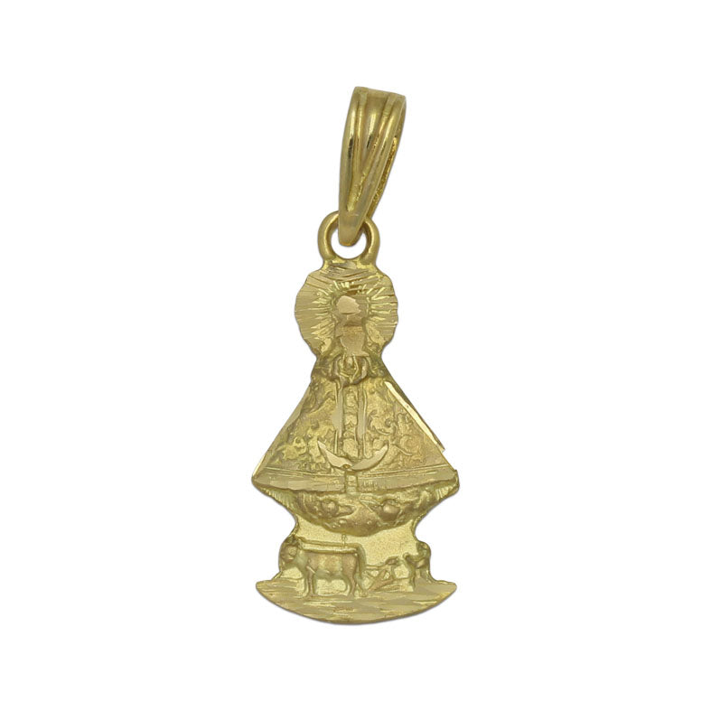 Medalla Oro 18Kl Virgen De Lidon 11X22 mm