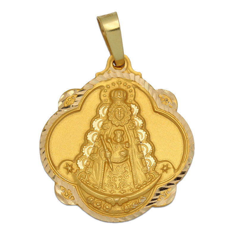 18K Gold Medal Virgen del Rocío 30X33 mm