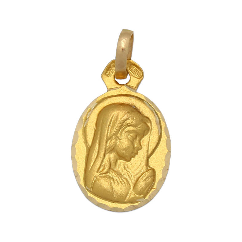 Medalla Oro 18Kl Virgen Nina 12X15 mm